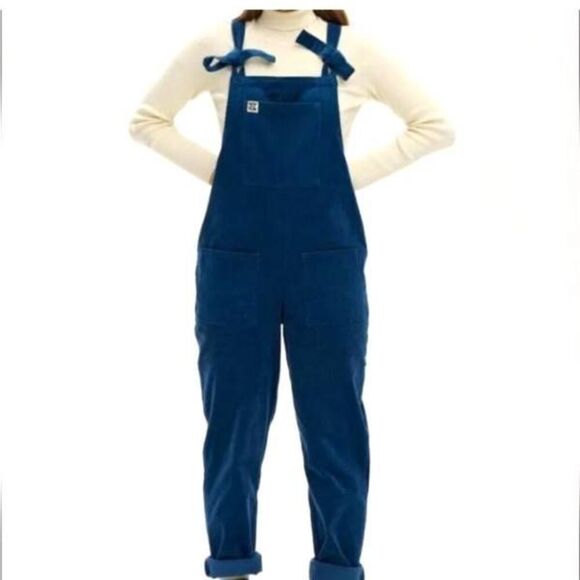 Lucy & Yak Overalls Corduroy Blue Dungaree Utility Size US 4 - Picture 1 of 4